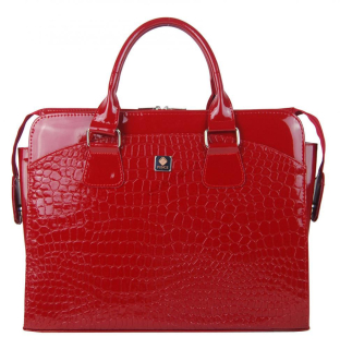 PUNCE LC-01 červená dámská kabelka pro notebook do 15.6 palce